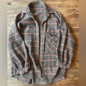 Thick Oversized Brown Flannel